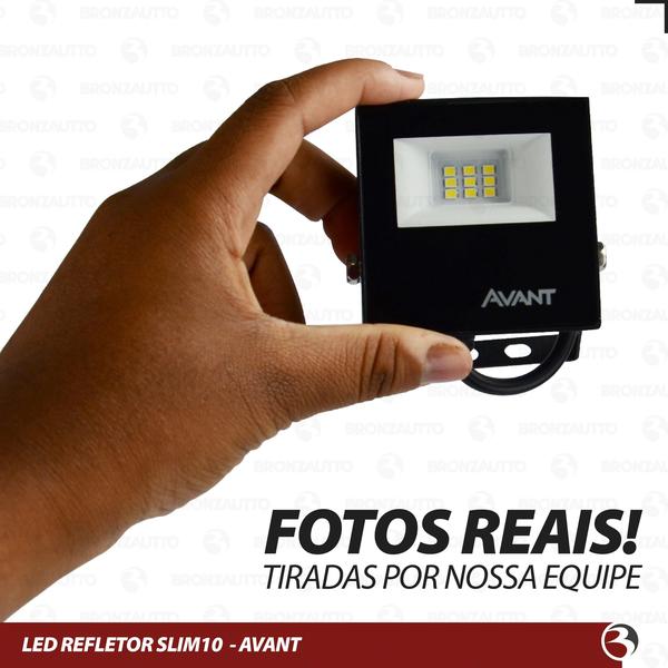 Imagem de Kit 3 Unidades Refletor LED Holofote Potente 10W Com luz Branca Bivolt 110V/220V