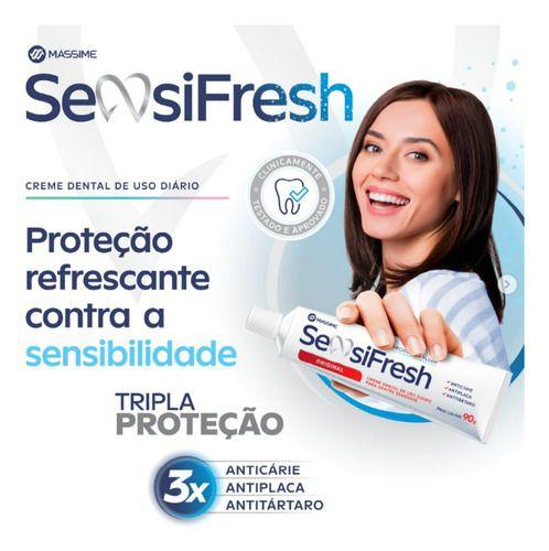 Imagem de Kit 3 Unidades - Sensifresh Creme Dental - 90g - Mássime