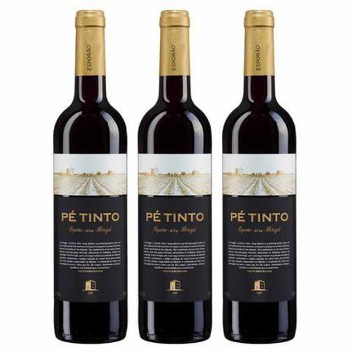 Imagem de Kit 3 Unidades Vinho Esporão Pé Tinto Portugues 750Ml