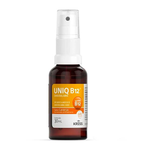 Imagem de Kit 3 Uniq b12 spray sublingual 30ml suplementação de vitamina b12 Kress