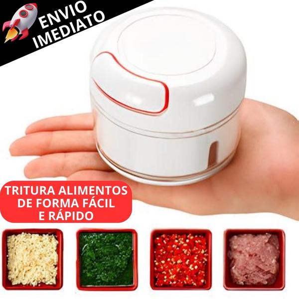 Imagem de Kit 3 Utensílio Processador Alimentos Amassador De Alho E Descascador Inox Utensilio De Cozinha