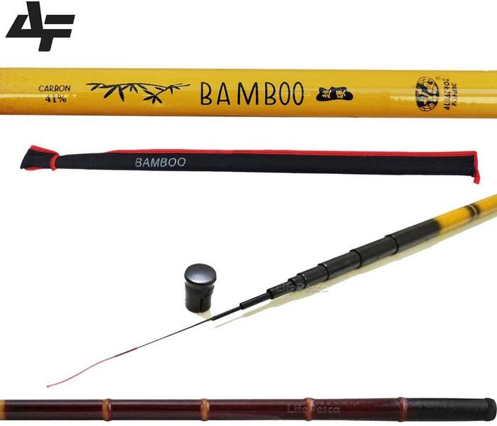 Imagem de Kit 3 Varas Telescópicas Albatroz Fishing Bamboo 41% Carbono - 2,70 Metros