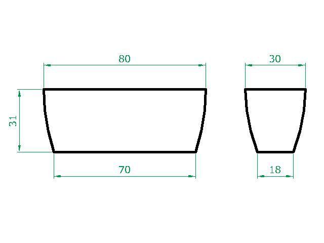 Imagem de Kit 3 Vaso Planta 80x30 Jardineira Floreira Polietileno