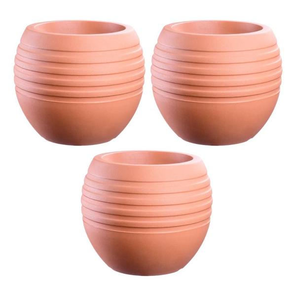 Imagem de Kit 3 Vasos Canela Terracota 34cm Terrano