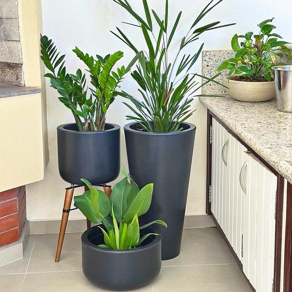 Kit Vasos de Planta Decoração Externa Área Gourmet e Lazer
