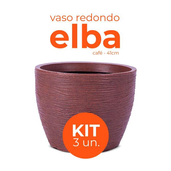 Imagem de Kit 3 Vasos Elba Café 41cm Terrano