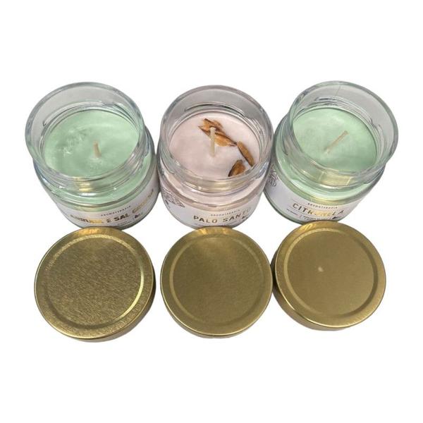 Imagem de Kit 3 Velas Perfumadas Limpeza Atria Aromática Indiana 140g