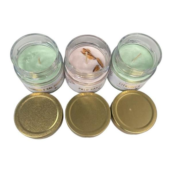 Imagem de Kit 3 Velas Perfumadas Limpeza Atria Aromática Indiana 140G