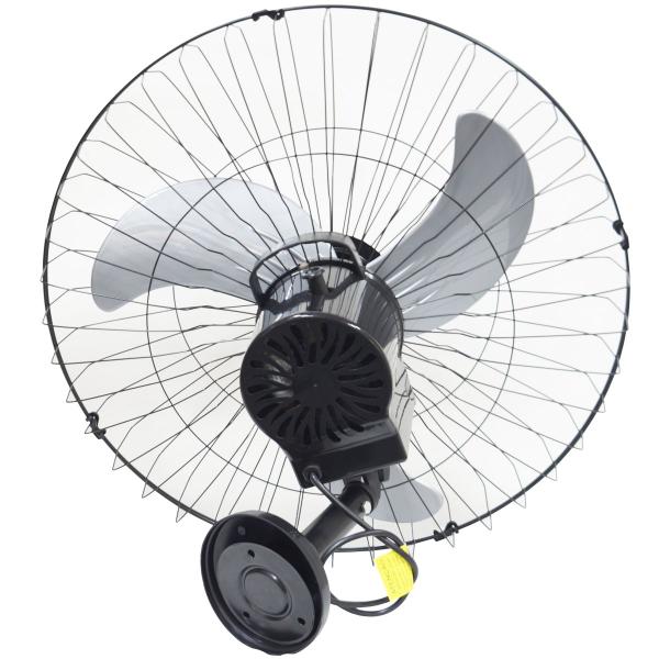 Imagem de Kit 3 Ventiladores Parede 60cm 200W Industrial Turbo Turbão 3 Pás Bivolt 110V 220V Preto Vitalex