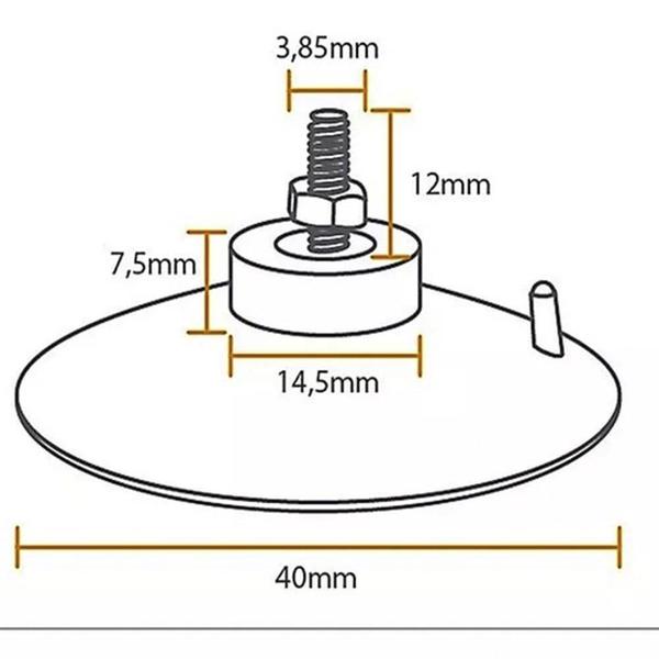 Kit 3 Ventosas De 40Mm (4 Cm) Pvc C/Parafuso,Porca E Selante - H Plásticos Imagem de Kit 3 Ventosas De 40Mm (4 Cm) Pvc C/Parafuso,Porca E Selante