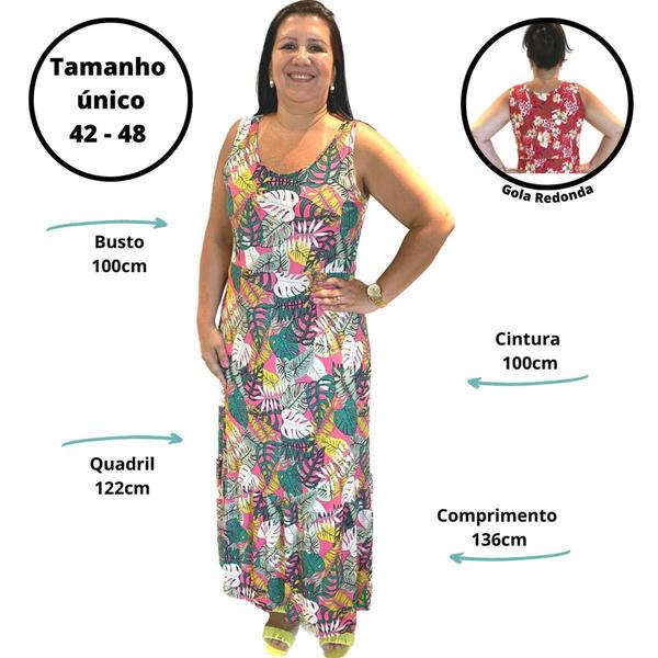 Imagem de Kit 3 Vestido Longo Feminino Plus Size Soltinho Versátil - Felicity