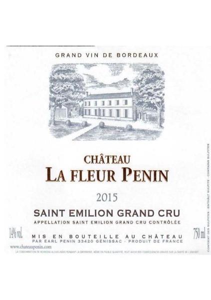 Kit 3 Vinho Chateau La Fleur Penin St Emilion Grand Cru 2015 Imagem de Kit 3 Vinho Chateau La Fleur Penin St Emilion Grand Cru 2015