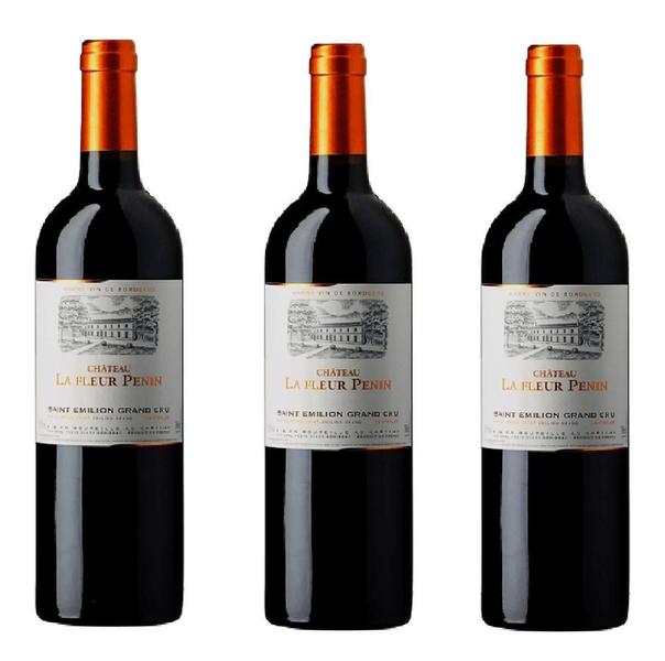 Kit 3 Vinho Chateau La Fleur Penin St Emilion Grand Cru 2015 Imagem de Kit 3 Vinho Chateau La Fleur Penin St Emilion Grand Cru 2015