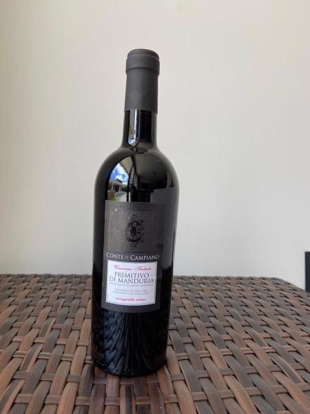Kit 3 Vinho Conte Di Campiano Primitivo Di Manduria 750Ml Imagem de Kit 3 Vinho Conte Di Campiano Primitivo Di Manduria 750Ml