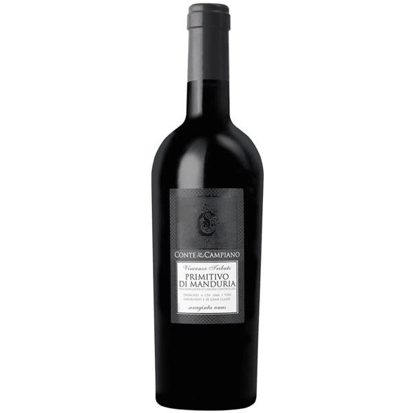 Kit 3 Vinho Conte Di Campiano Primitivo Di Manduria 750Ml Imagem de Kit 3 Vinho Conte Di Campiano Primitivo Di Manduria 750Ml