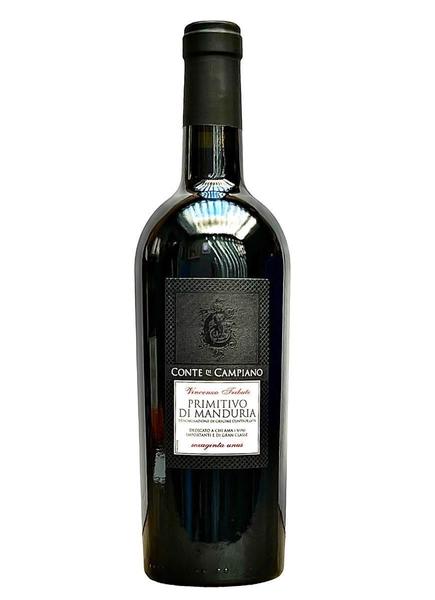 Kit 3 Vinho Conte Di Campiano Primitivo Di Manduria 750Ml Imagem de Kit 3 Vinho Conte Di Campiano Primitivo Di Manduria 750Ml