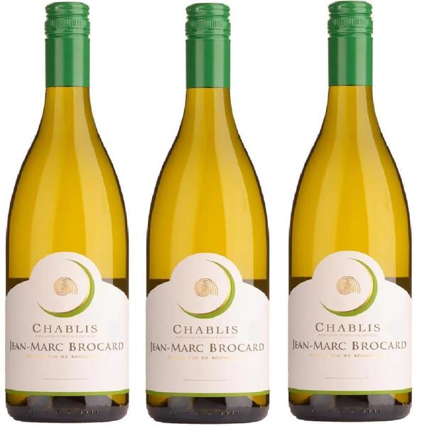 Kit 3 Vinho Frances Chablis Jean Marc Brocard 2018 750Ml Imagem de Kit 3 Vinho Frances Chablis Jean Marc Brocard 2018 750Ml