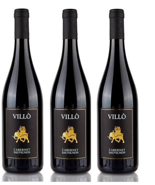 Kit 3 Vinho Tinto Demi Seco Villó Cabernet Sauvignon 750Ml Imagem de Kit 3 Vinho Tinto Demi Seco Villó Cabernet Sauvignon 750Ml