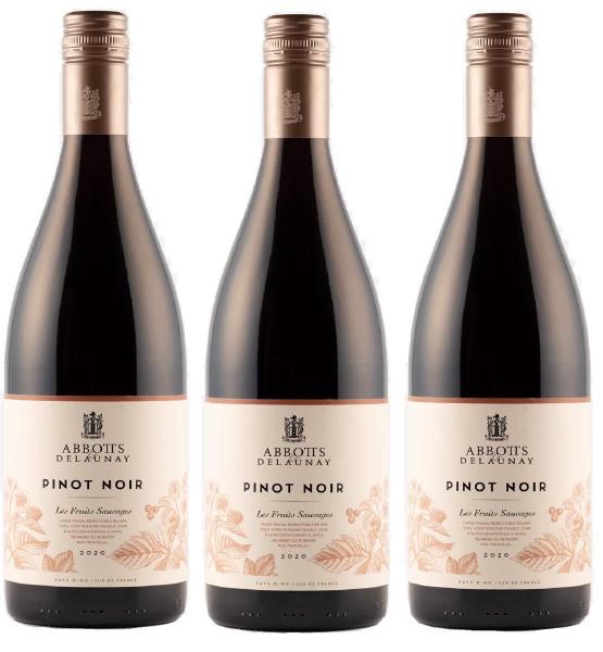 Imagem de Kit 3 Vinho Tinto Frances Abbotts E Delaunay Pinot Noir 750M