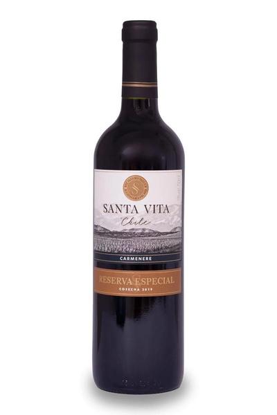 Imagem de Kit 3 Vinho Tinto Reserva Especial Santa Vita Carmenere 2016