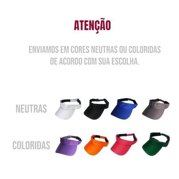 Imagem de Kit 3 Viseiras Esportiva Caminhada Corrida Dry Fit Pro Unisexx 1042