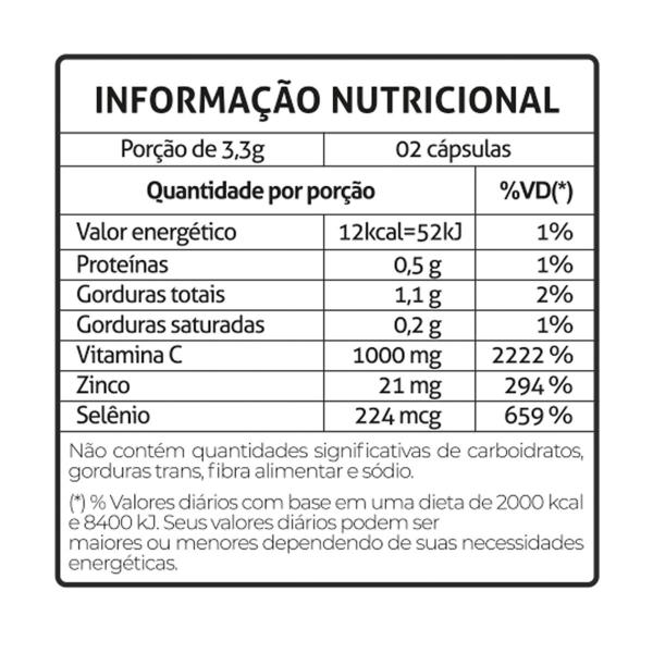 Imagem de Kit 3 Vitamina C 1000mg Com Zinco e Selênio 60 Cápsulas Fitoprime