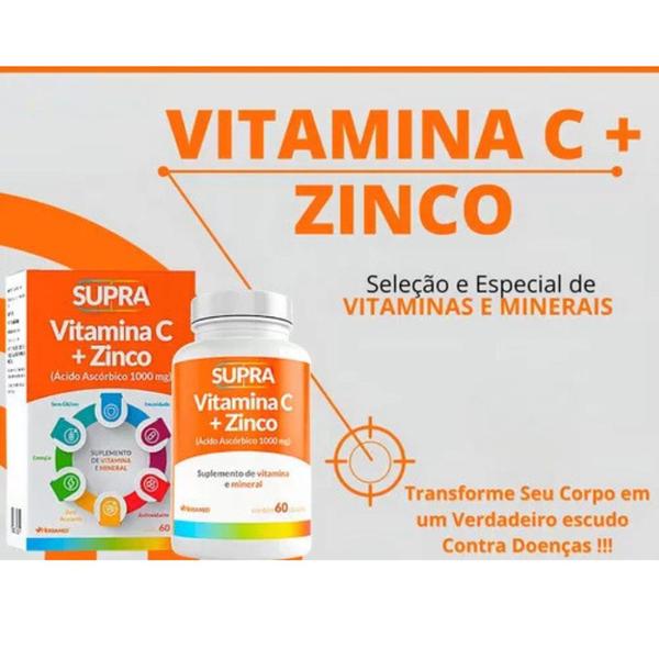 Imagem de Kit 3 Vitamina C + Zinco Herbamed 60 Cápsulas