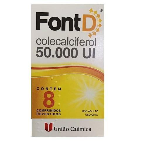 Imagem de Kit 3 Vitamina D 50.000UI c/8 cáps colecalciferol imunidade Font D