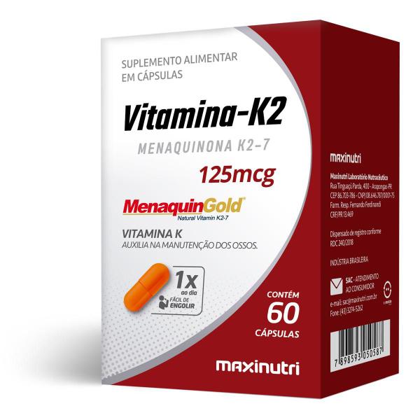 Imagem de Kit 3 Vitamina K2 Menaquingold Maxinutri 60 Cápsulas