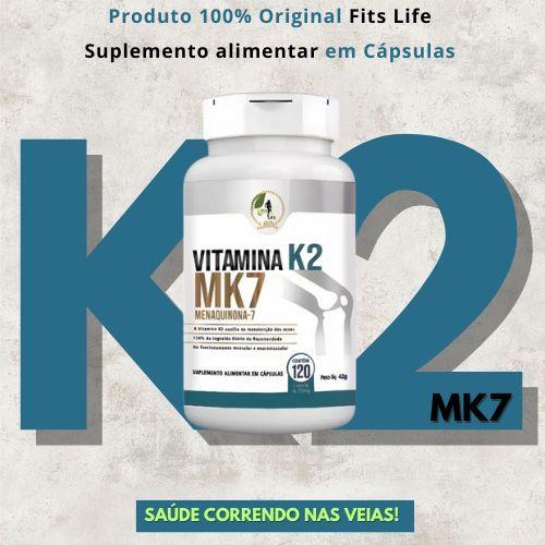 Imagem de Kit/ 3 Vitamina K2 MK7 Menaquinona-7 350mg 360 Cáps Fits Life