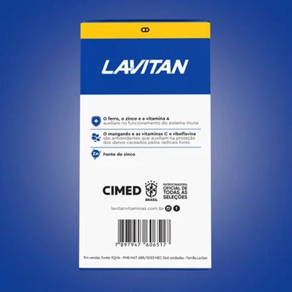 Imagem de Kit 3 Vitamina Lavitan A-Z Homem Polivit 60 Cpr - Cimed