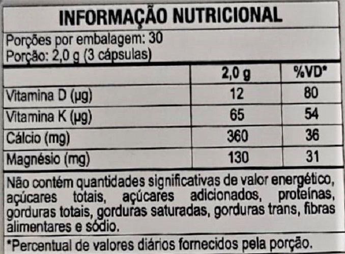 Imagem de Kit 3 Vitamina Suplemento Cálcio Mg K2 D3 90 Cps - Duom