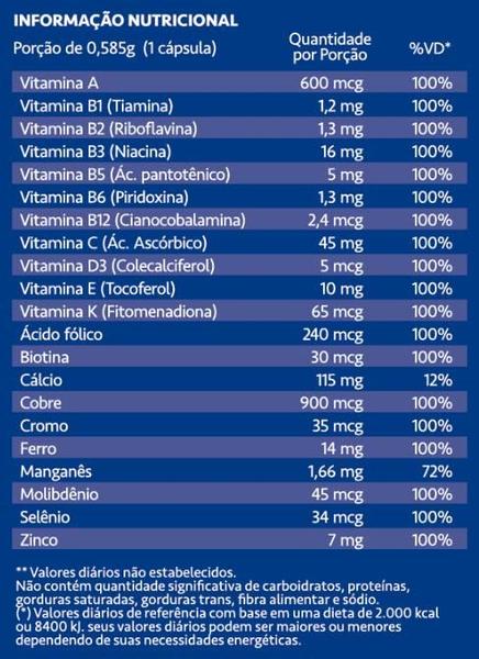 Imagem de Kit 3 Vitaminas e Minerais Nutricaps de A a Z 60 cápsulas Maxinutri