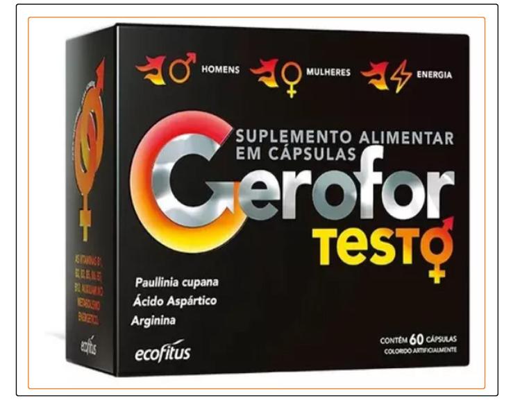 Imagem de Kit 3 Vitaminas Gerofor Testo 60Caps - Ecofitus