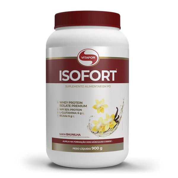 Kit 3 Whey Protein Isofort Vitafor 900g Baunilha Imagem de Kit 3 Whey Protein Isofort Vitafor 900g Baunilha