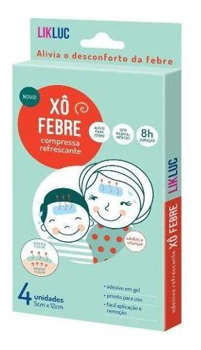 Kit 3 Xô Febre Adesivo Compressas Alivio Febre Likluc Refrescante Imagem de Kit 3 Xô Febre Adesivo Compressas Alivio Febre Likluc Refrescante