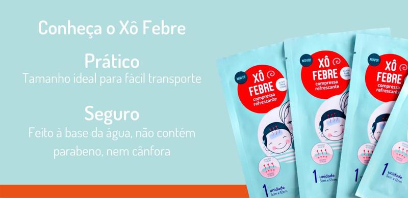 Kit 3 Xô Febre Adesivo Compressas Alivio Febre Likluc Refrescante Imagem de Kit 3 Xô Febre Adesivo Compressas Alivio Febre Likluc Refrescante