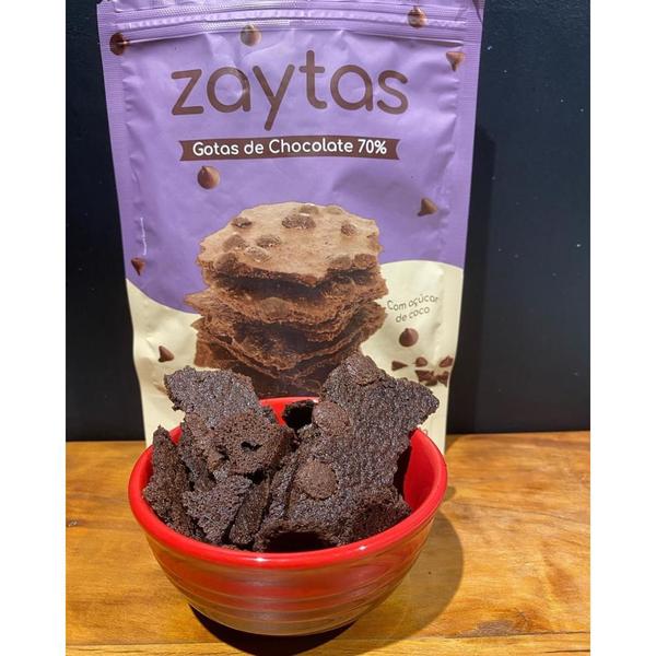 Kit 3 Zaytas Gotas De Chocolate 70% Lascas Brownie S/ Gluten 85g - Zaya Imagem de Kit 3 Zaytas Gotas De Chocolate 70% Lascas Brownie S/ Gluten 85g