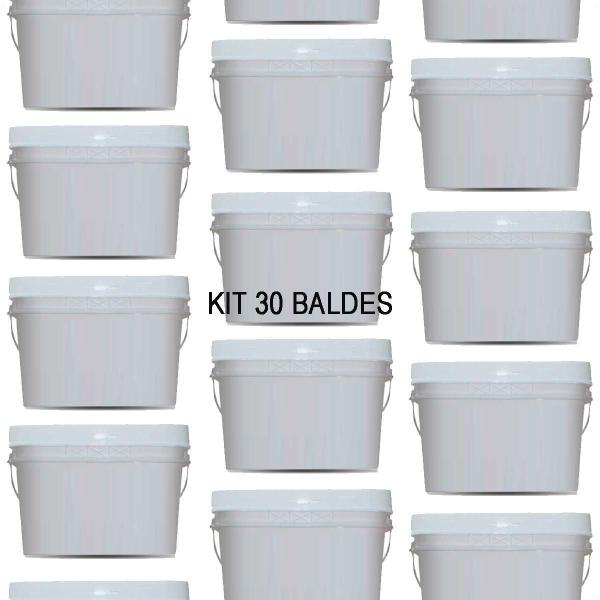 Kit 30 Baldes Retangular 12 Litros Com Alça E Tampa Branco - 123 Organizei Imagem de Kit 30 Baldes Retangular 12 Litros Com Alça E Tampa Branco