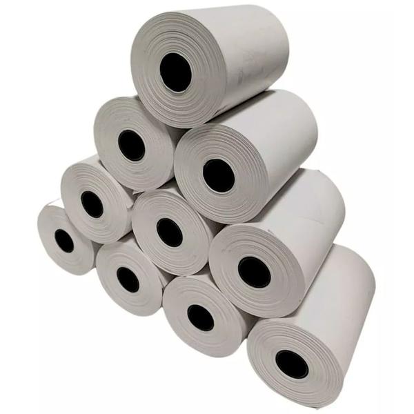 Imagem de Kit 30 Bobinas Térmicas Impressora 8040 Cor Branco Aloform