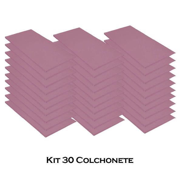 Kit 30 Colchonete Slim 95x59cm Solteiro Para Ginástica Academia Escola Suede Rosa Bebê - Ahz Móveis - AHAZZO MÓVEIS Imagem de Kit 30 Colchonete Slim 95x59cm Solteiro Para Ginástica Academia Escola Suede Rosa Bebê - Ahz Móveis