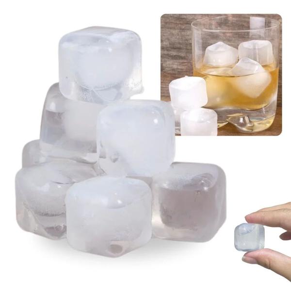 Kit 30 Cubos de Gelo Artificial Reutilizavel em Plastico Quadrado 2,5 Cm X 2,5 Cm Rio Tijucas Imagem de Kit 30 Cubos de Gelo Artificial Reutilizavel em Plastico Quadrado 2,5 Cm X 2,5 Cm Rio Tijucas