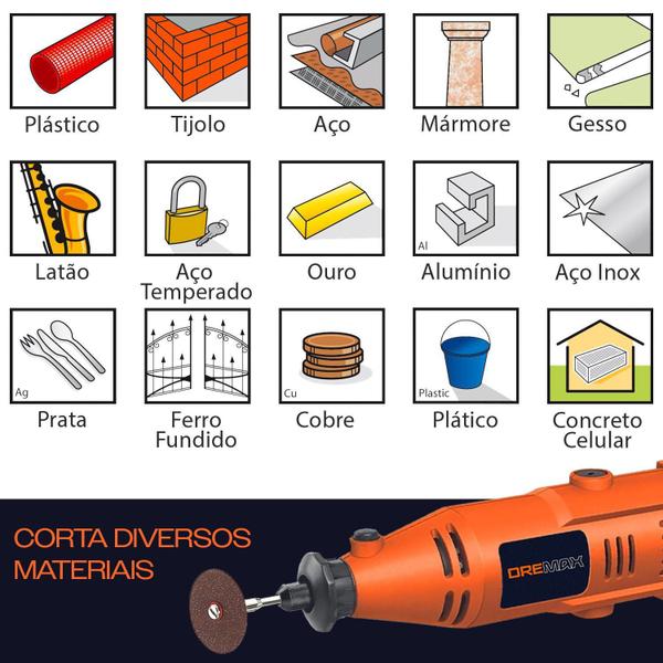 Imagem de Kit 30 Disco De Corte 24Mm Com Haste 3Mm Para Micro Retífica