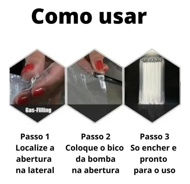 Imagem de Kit 30 embalagem inflavel wine bag para transporte de garrafas vinho + 1 bomba manual