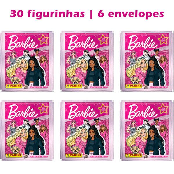 Imagem de Kit 30 Figurinhas (06 envelopes) Barbie Oficial - Panini