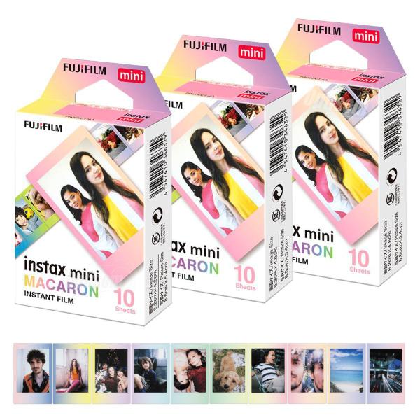 Imagem de Kit 30 Filmes Instax Mini Macaron Para Mini 11, Mini 9, Mini Link