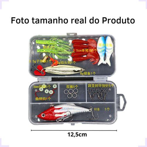 Imagem de Kit 30 Iscas Camarão Artificiais Robalo Tucunaré Corvina