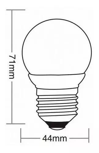 Imagem de Kit 30 Lâmpadas Bolinha Led 1w E27 Luz E Decoração 3000k