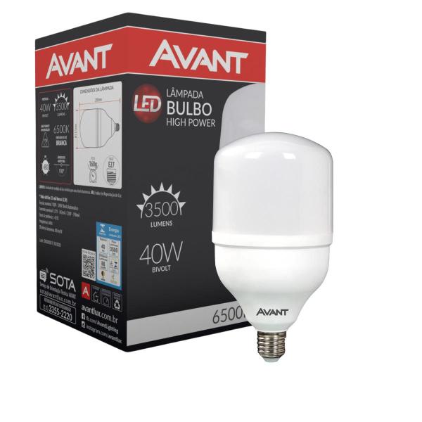 Imagem de Kit 30 lampadas de led hp 40w avant 6500k branco frio e27