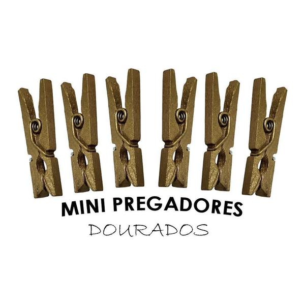 Imagem de Kit 30 Mini Pregador Prendedor De Madeira Para Fotos Artes